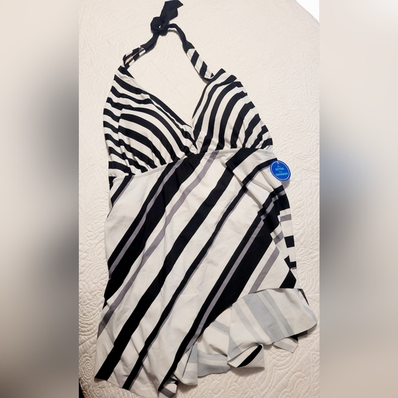 Swimsuits for all plus size 30 monokini 2 piece NWT - Picture 4 of 16